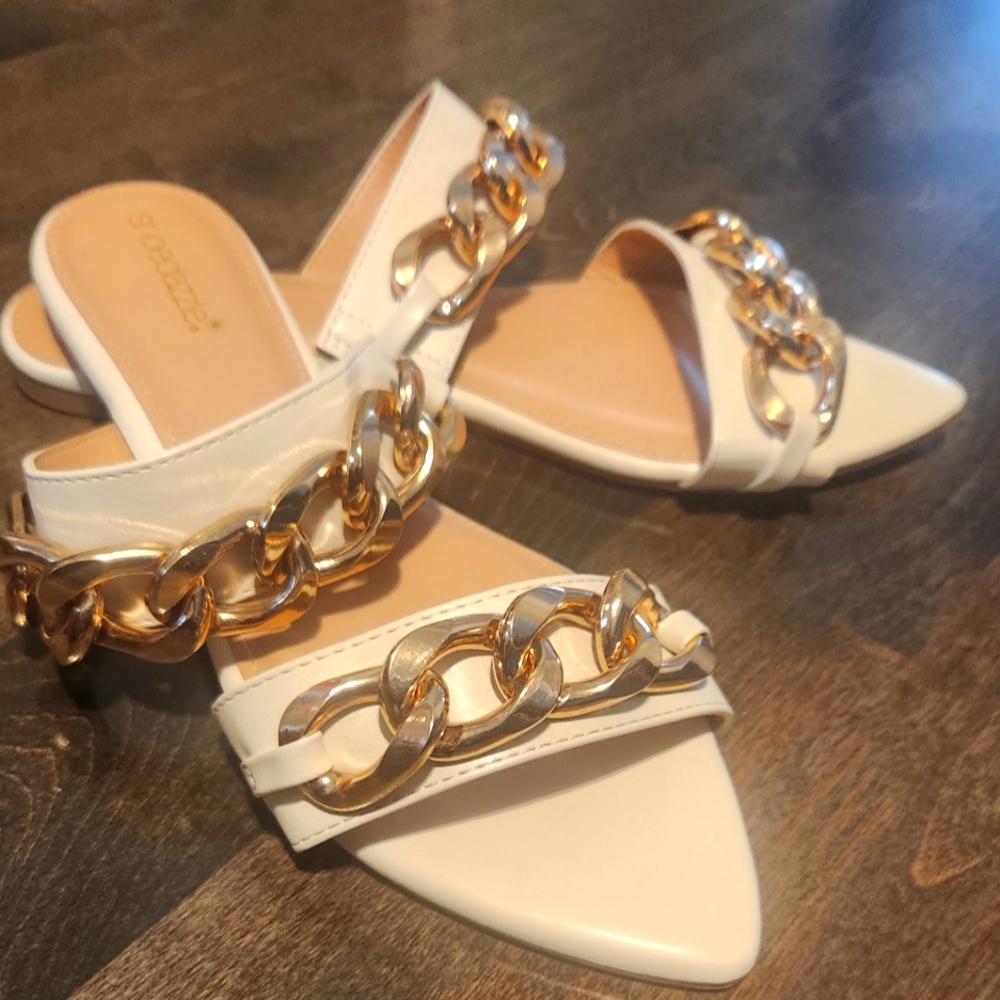 Beige scandals, size 9 from Shoe Dazzle